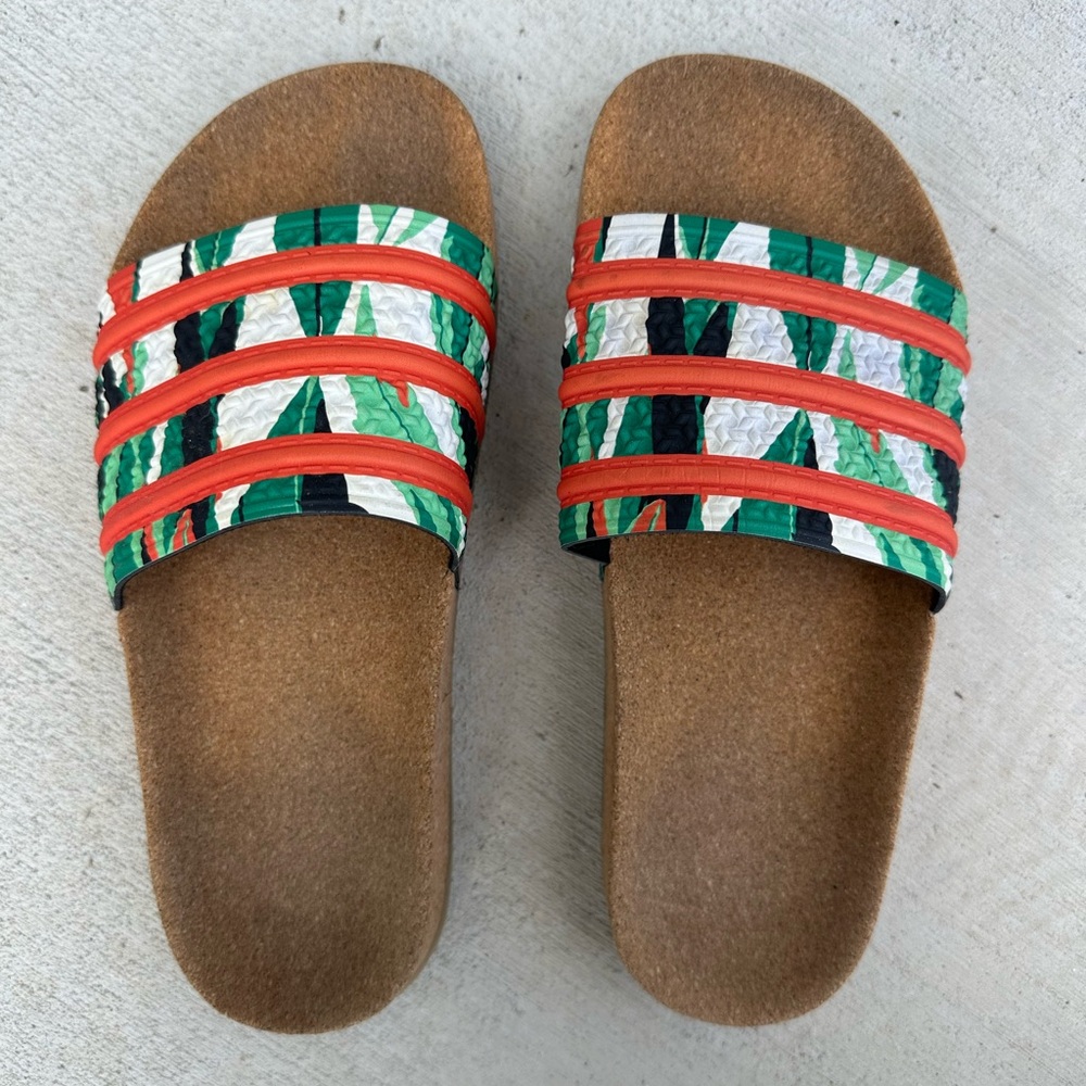 Adidas unisex Cork Sandals, M5/W6